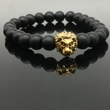 Load image into Gallery viewer, Shellhard Fashion Lion Head Bracelet Buddha beads Bracelets Bangles Charm Natural Stone Bracelet For Men Women Bead Jewelry