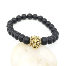 Load image into Gallery viewer, Shellhard Fashion Lion Head Bracelet Buddha beads Bracelets Bangles Charm Natural Stone Bracelet For Men Women Bead Jewelry